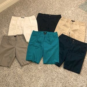 Bundle of 6 pairs Bermuda chino shorts Target Mossimo size 6